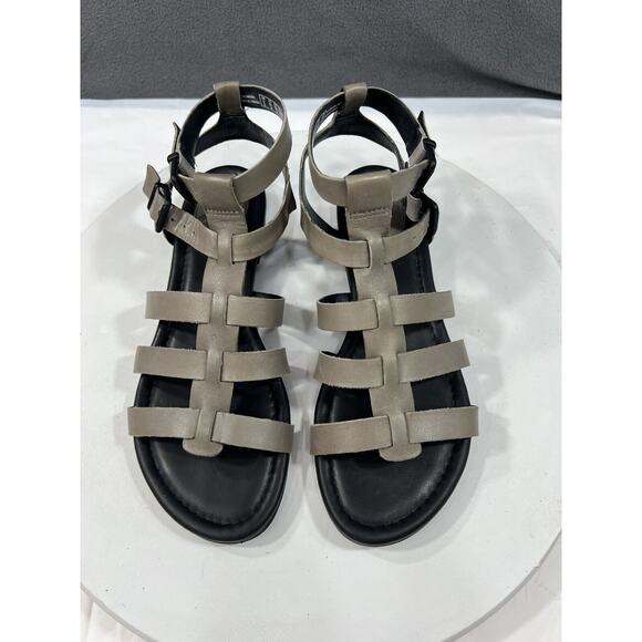 Clarks Artisan Viveca Myth Sandals Shoes Flats Women SZ 8.5 Gladiator Sage Gray - Picture 8 of 13